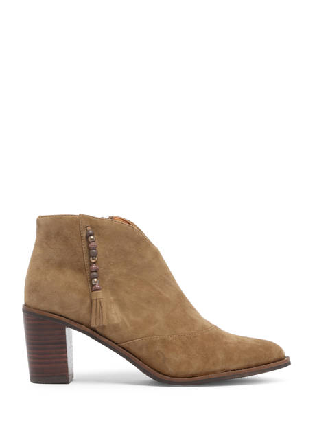 Bottines Ã  Talon Natax En Cuir Mam'zelle Marron women CSIRI54