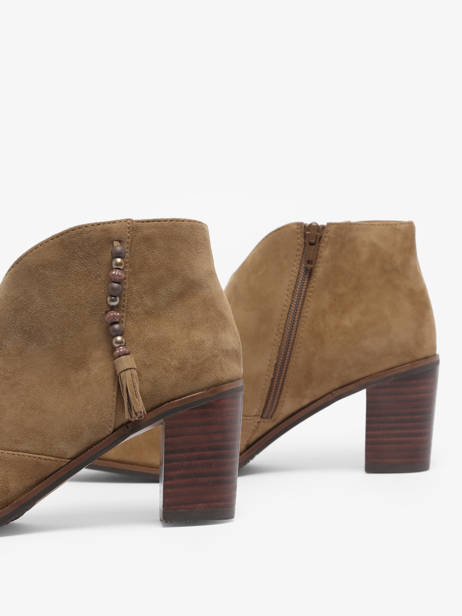 Bottines Ã  Talon Natax En Cuir Mam'zelle Marron women CSIRI54 vue secondaire 1