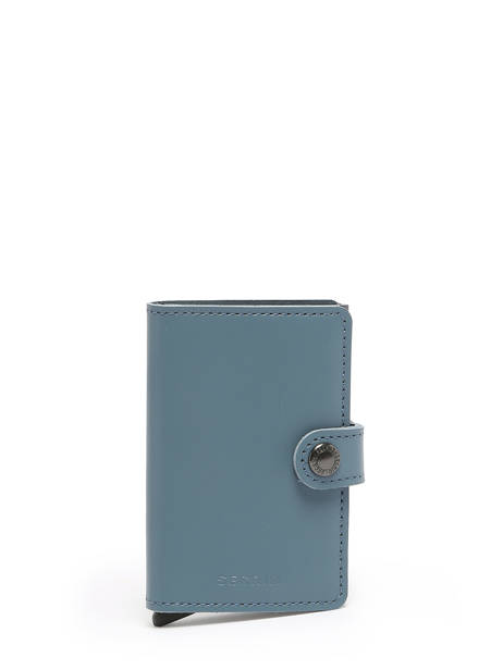 Card Holder Leather Secrid Blue glitter limited 00M