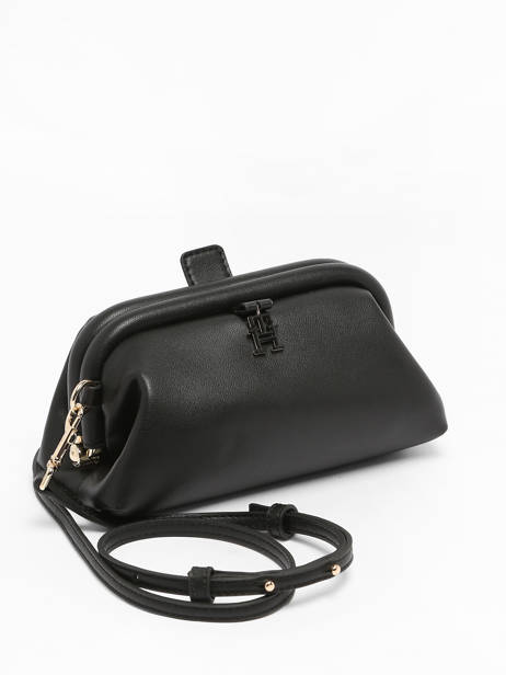 Sac BandouliÃ¨re Th Feminine  Polyester RecyclÃ© Tommy hilfiger Noir th feminine  AW15249 vue secondaire 2