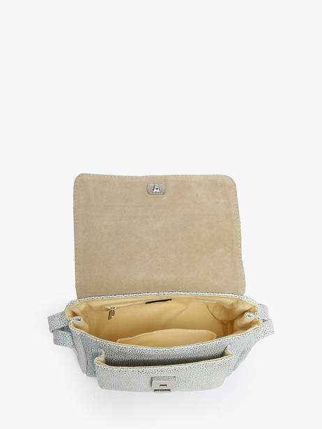 Sac BandouliÃ¨re Diane Xs Granite Cuir Paul marius Argent granite DIANXGRA vue secondaire 3