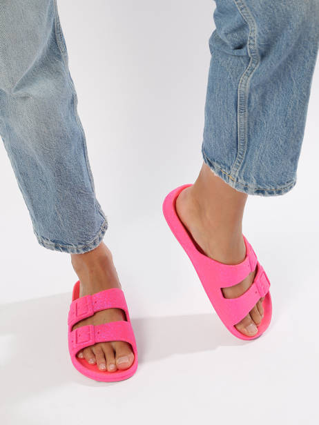 Flip Flops Neon Cacatoes Pink women NEON other view 2