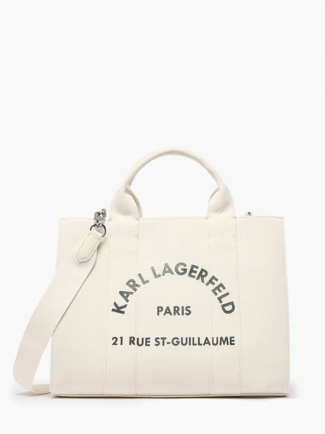 Small Cotton Rsg Tote Bag Karl lagerfeld White rsg 240W3892