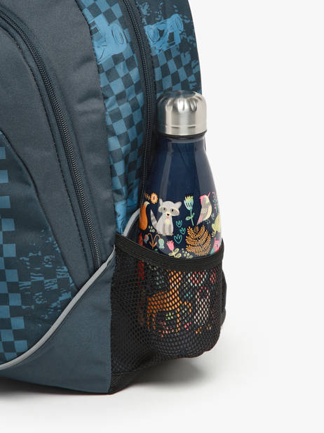 2-compartment Backpack Cameleon Blue actual SD39 other view 5