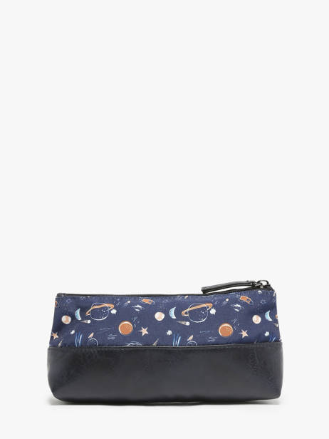 Pencil Case For Kids 1 Compartment Cameleon Blue retro TROU other view 2