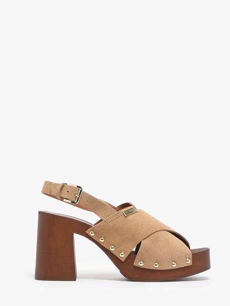 Heeled  Sandals Tessy In Leather Les tropeziennes Beige women TESSY
