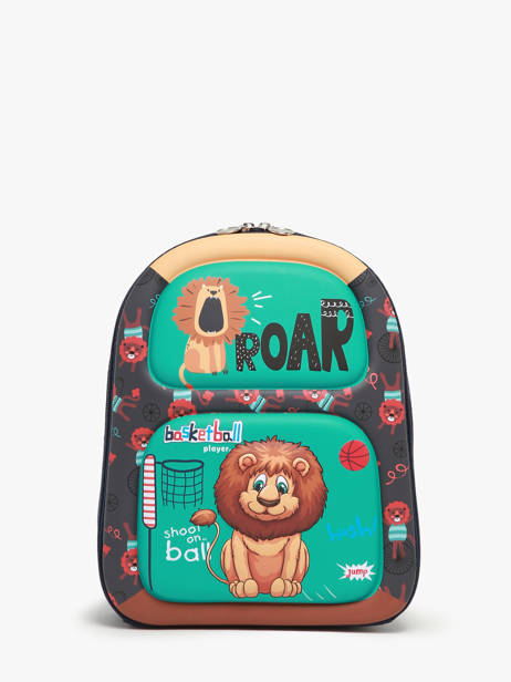 Mini Backpack Miniprix Green animal 88
