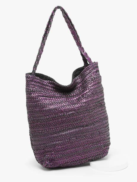 Shoulder Bag Heritage Leather Biba Violet heritage RUB1L other view 2