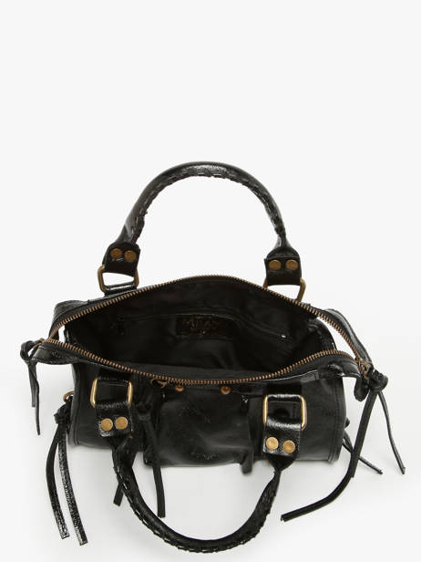 Sac BandouliÃ¨re Nine Cuir Milano Noir nine NI24091 vue secondaire 3