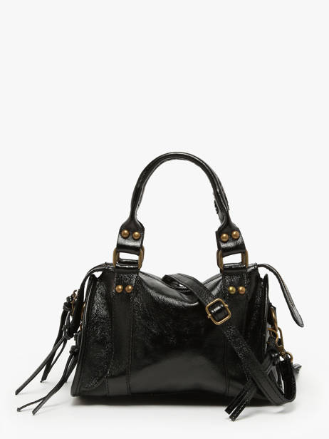 Sac BandouliÃ¨re Nine Cuir Milano Noir nine NI24091 vue secondaire 4