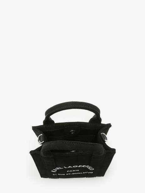 Sac BandouliÃ¨re Rsg Coton Karl lagerfeld Noir rsg 240W3890 vue secondaire 2