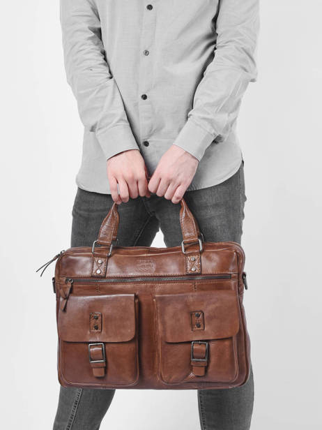 Business Bag Basilic pepper Brown traveler BTRA08 other view 1