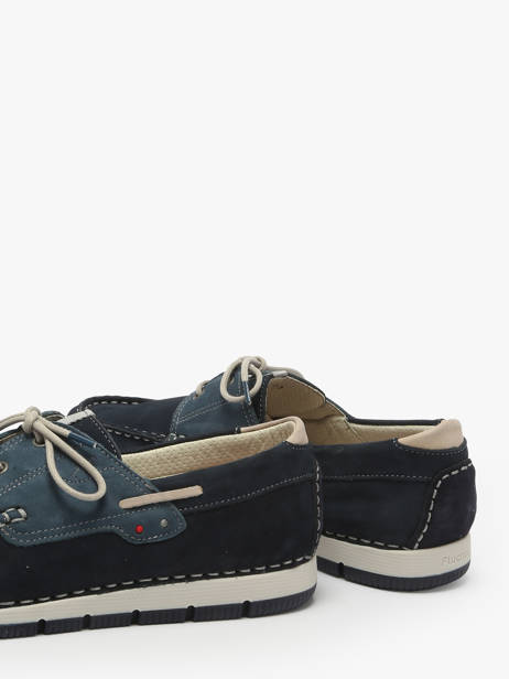 Formal Shoes Cross In Leather Fluchos Blue men F1449 other view 3