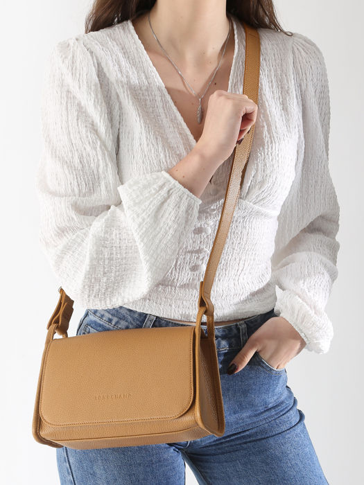 Longchamp Le foulonné Messenger bag Brown
