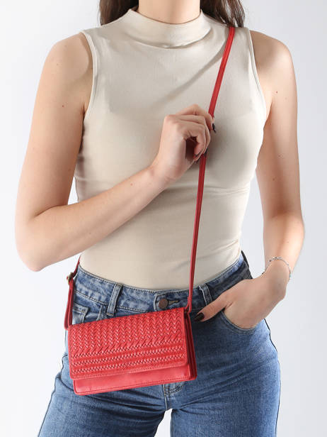 Sac Bandoulière Heritage Cuir Biba Rouge heritage ROU1L vue secondaire 1