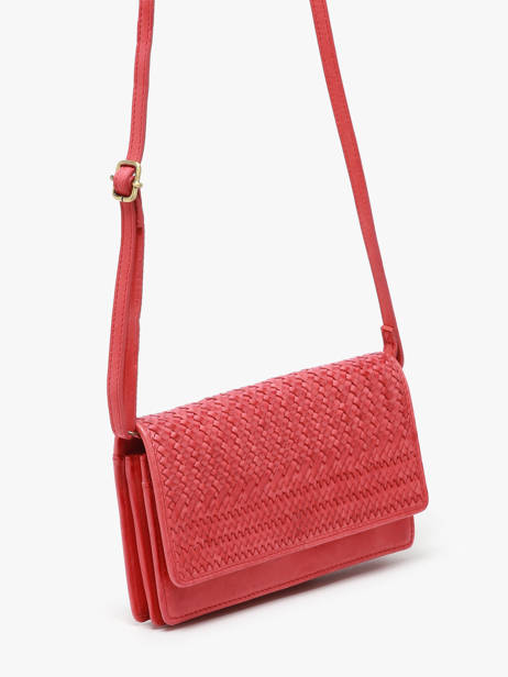 Sac Bandoulière Heritage Cuir Biba Rouge heritage ROU1L vue secondaire 2