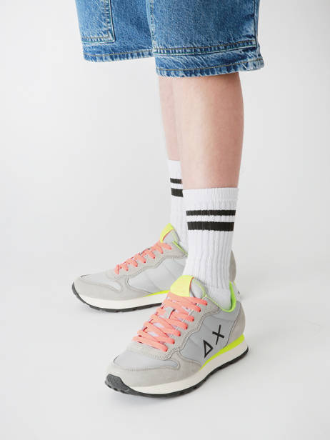 Sneakers Tom Fluo Sun68 Gray men Z35102 other view 1