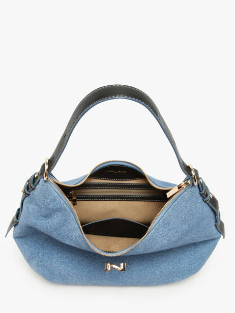 Shoulder Bag Denim Leather Nathan baume Blue denim 1D other view 3
