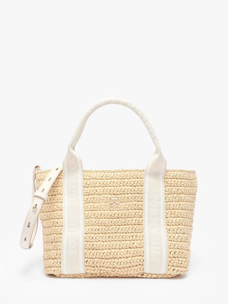 Sac PortÃ© Ã©paule Th Spring Logo Polyurethane Tommy hilfiger Blanc th spring logo AW17199