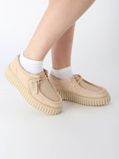 Derby Shoes Torhill Bee Clarks Beige women 26181191 other view 1