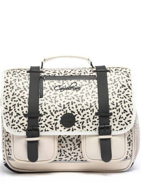 3-compartment Satchel Cameleon Beige vintage north PBVWCA41 other view 7