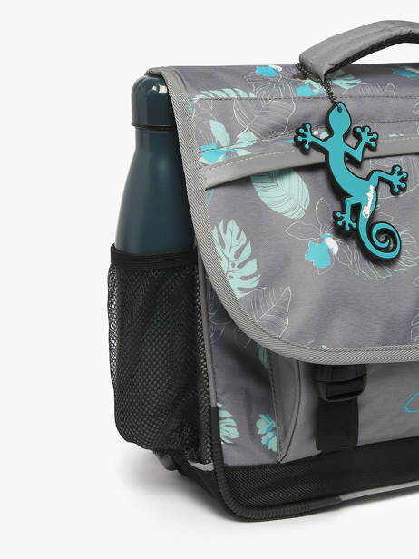 Satchel 2 Compartments Cameleon Gray actual PBBACA38 other view 5