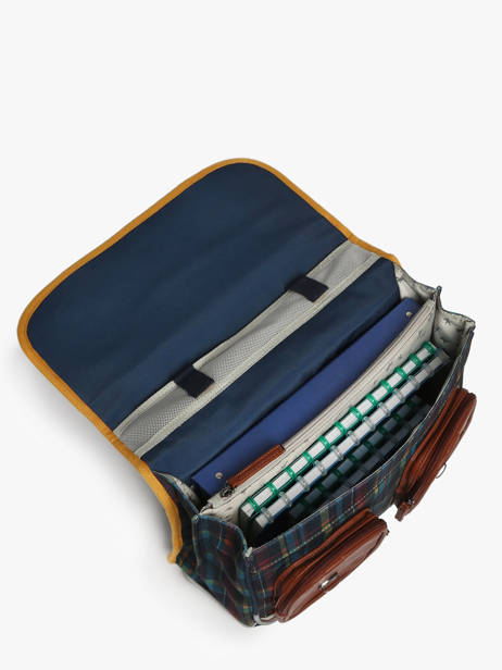 Cartable 2 Compartiments Cameleon Multicolore vintage urban 27 vue secondaire 3