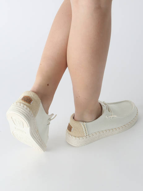Moccasins Hey dude Beige women 43681 other view 1