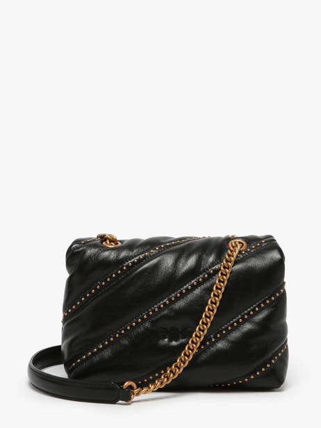 Crossbody Bag Love Bag Puff Leather Pinko Black love bag puff A26T other view 3