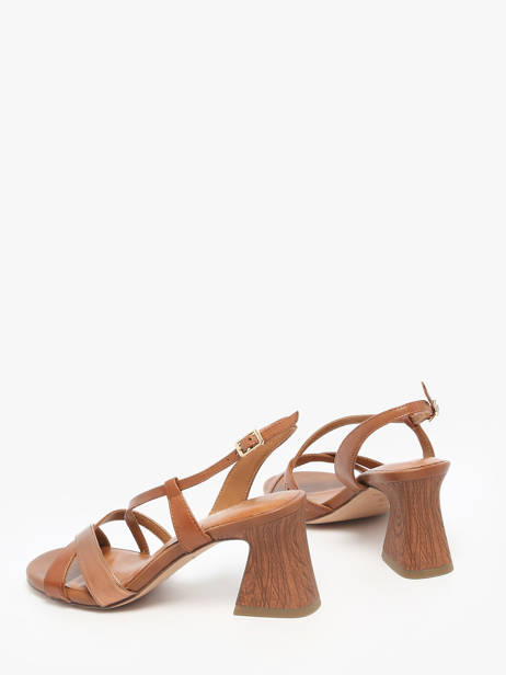Heeled Sandals In Leather Tamaris Brown women 44 other view 2