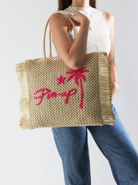Sac PortÃ© Ã©paule Cabas Gerard pasquier Beige cabas P25034 vue secondaire 1