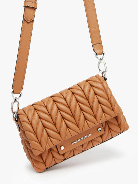 Shoulder Bag K Weave Polyurethane Karl lagerfeld Brown k weave A2W30153 other view 2