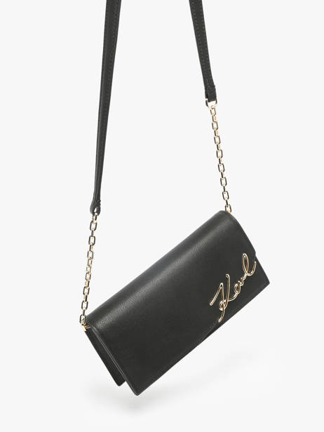 Shoulder Bag K Signature Leather Karl lagerfeld Black k signature A3W32021 other view 2