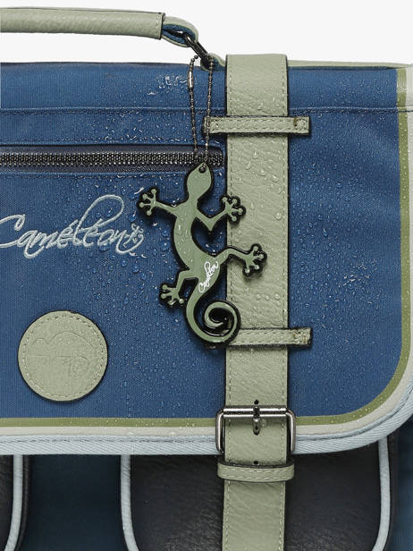 Sac Ã  Dos 1 Compartiment Cameleon Bleu vintage urban SD25 vue secondaire 5