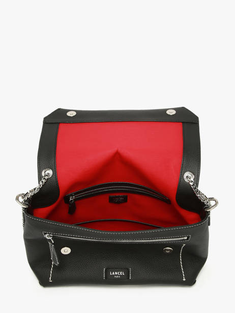 Large Leather Ninon Soft Shoulder Bag Lancel Black ninon A13783 other view 2