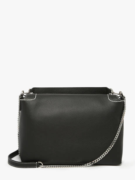 Large Leather Ninon Soft Shoulder Bag Lancel Black ninon A13783 other view 3