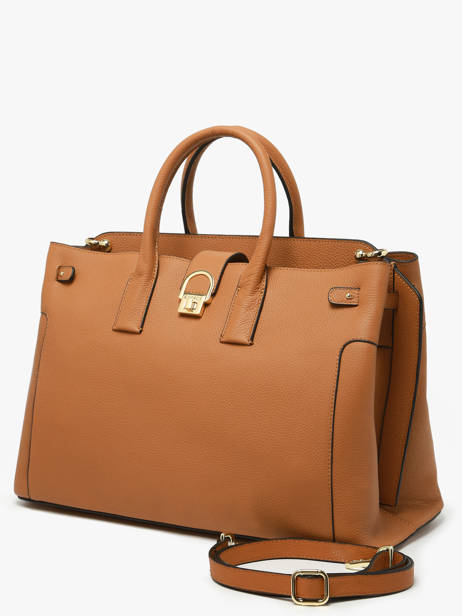Handbag Equestre Leather Etrier Brown equestre EEQT142L other view 2
