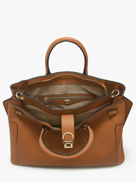 Handbag Equestre Leather Etrier Brown equestre EEQT142L other view 3