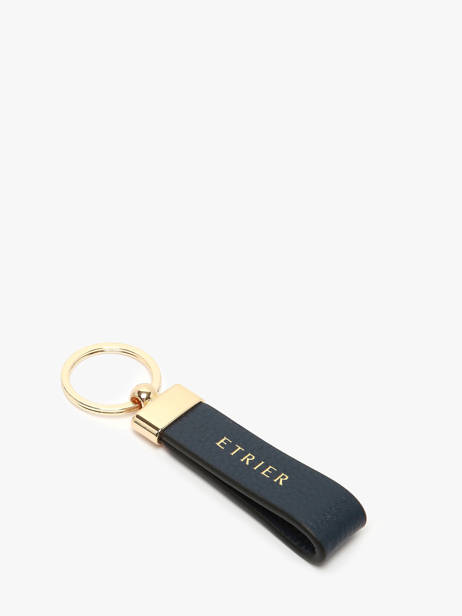 Keychain Tradition Leather Etrier Blue tradition ETRA403M other view 1