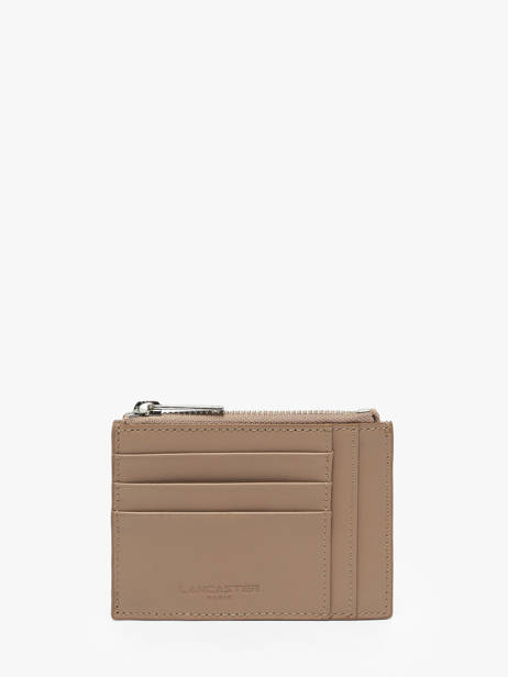 Wallet Leather Lancaster Beige paris pm 22