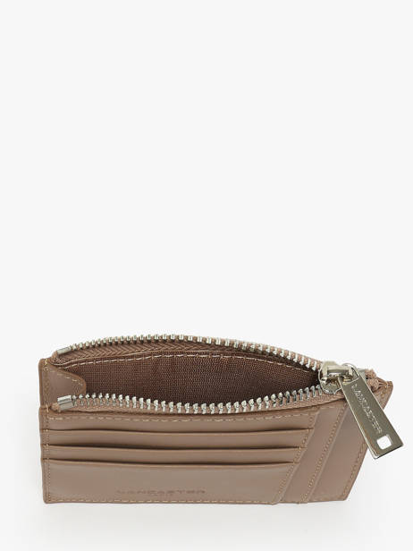 Wallet Leather Lancaster Beige paris pm 22 other view 1