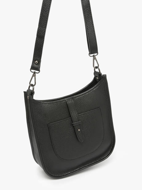 Sac Bandoulière Caviar Cuir Milano Noir caviar CA25067 vue secondaire 1