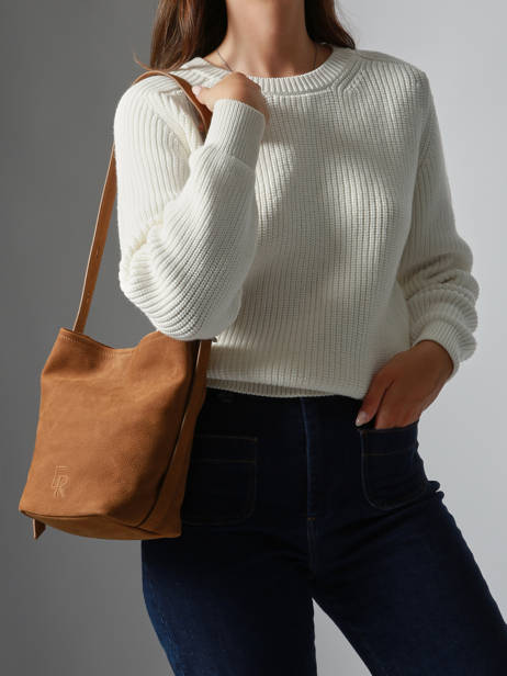 Crossbody Bag Cavalier Nubuck Leather Etrier Brown cavalier nubuck ECAN126S other view 1