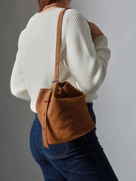 Crossbody Bag Cavalier Nubuck Leather Etrier Brown cavalier nubuck ECAN126S other view 3