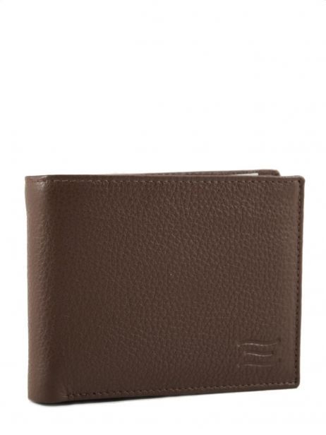 Wallet Leather Crinkles Brown caviar 14086