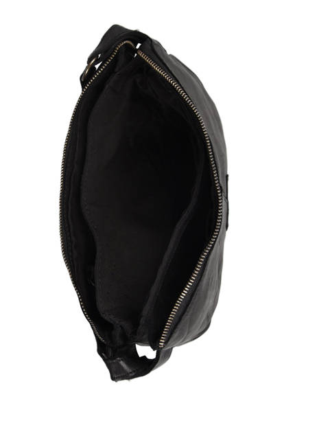 Sac BandouliÃ¨re Heritage Cuir Biba Noir heritage BT18 vue secondaire 3