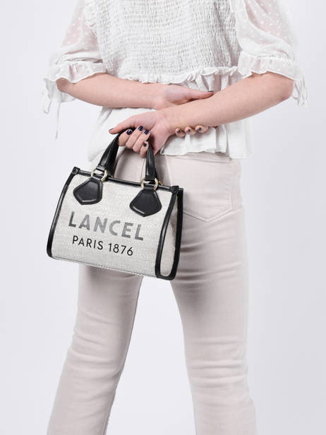Sac Ã  Main Cabas D'Ã‰tÃ© Avec BandouliÃ¨re Lancel Beige cabas d'ete A12006 vue secondaire 1