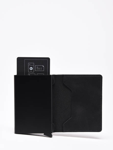 Card Holder Leather Secrid Black vintage SV other view 1