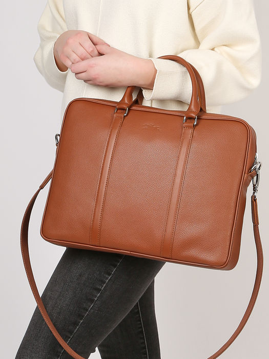 Longchamp Le foulonnÃ© Briefcase Brown